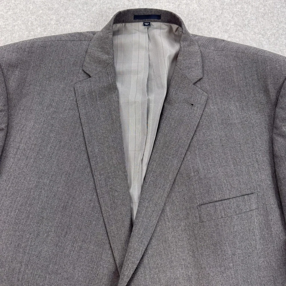 Jos A Bank 1905 Suit Jacket Mens 54L Gray Wool Big & Tall Tailored Fit 2 Button